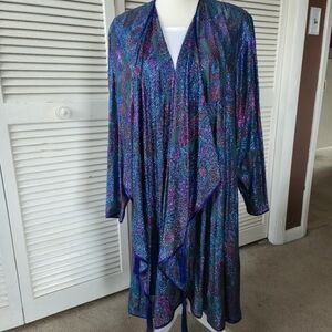 Colorful Draped Open Tunic By Maggie Shepherd-Australia